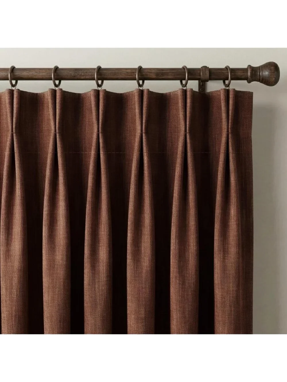Heavyweight Pinch Pleat Terracotta 90